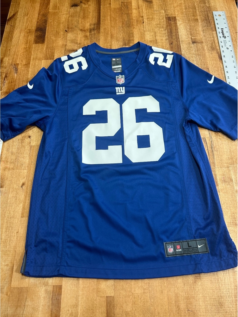 Nike NFL New York Giants Saquon Barkley #26 Football Jersey Large